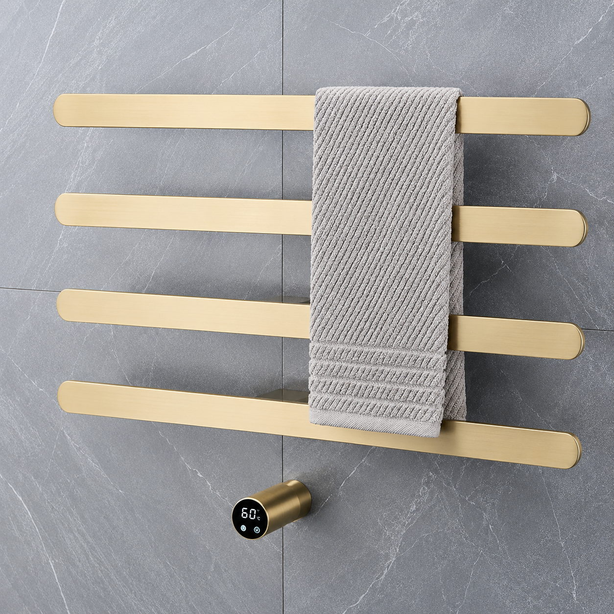 Smart Electric Heated Towel Rack Towel Warmers 4 Bars