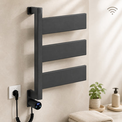 Stainless Steel Wall-Mounted Bathroom Heated Towel Rack