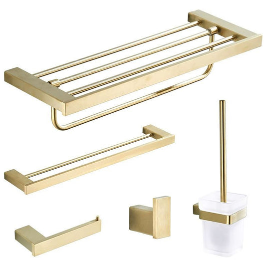 Stainless Steel Wall-Mounted Bathroom Hardware Set