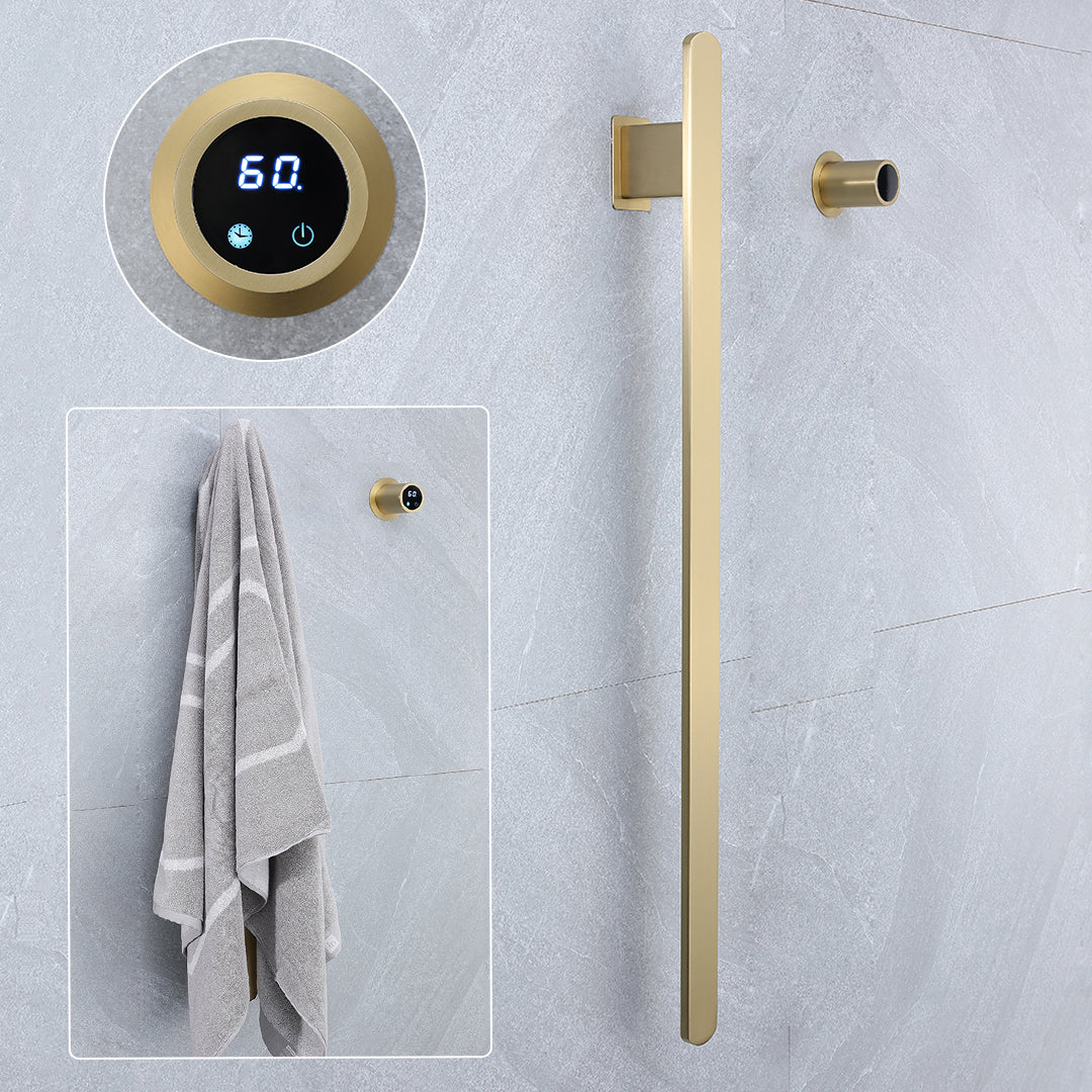 Smart Stainless Steel Heated Towel Rack Bathroom Towel Warmer – Single Bar