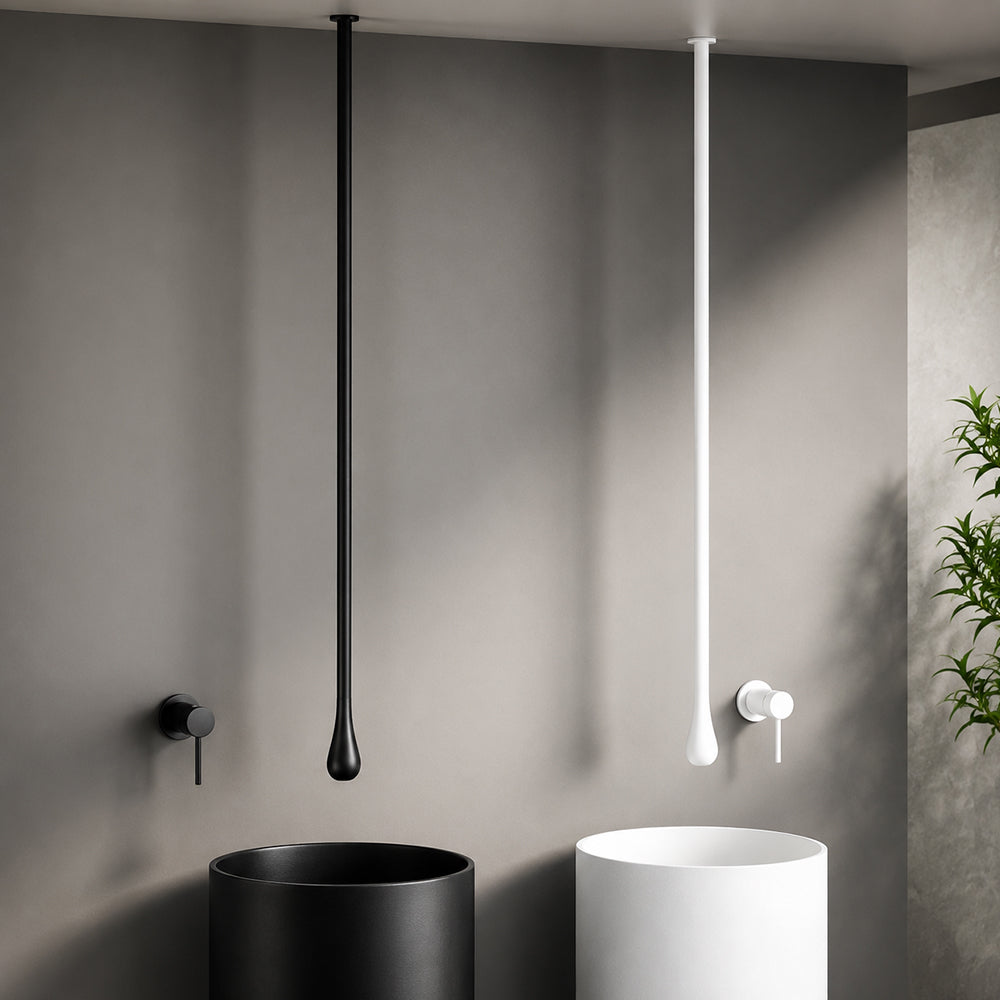 Customizable Ceiling-Mounted Bathroom Faucet with Hot & Cold Mixer