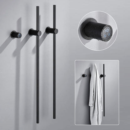 Electric Heated Towel Warmer Rack, Wall-Mounted Bathroom Towel Dryer with Digital Timer