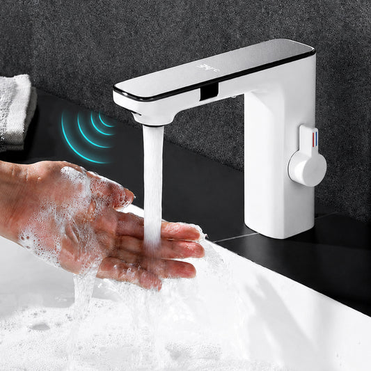 Touchless Automatic Sensor Bathroom Sink Faucet with Hot & Cold Control
