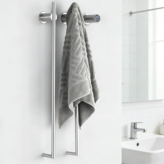 Minimalist Bathroom Towel Warmer Concealed Heated Towel Rack 2Bars