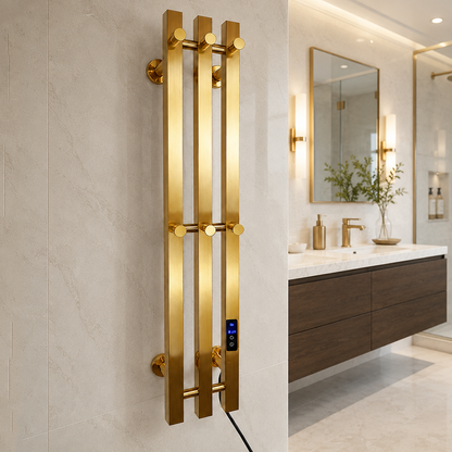 Warmohome Bathroom Heated Towel Rack Heated Towel Warmer for Modern Luxury Bathrooms