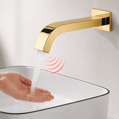 Wall Mount Automatic Bathroom Sink Faucet Sensor Basin Faucet