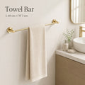 Brushed Gold-Towel Bar