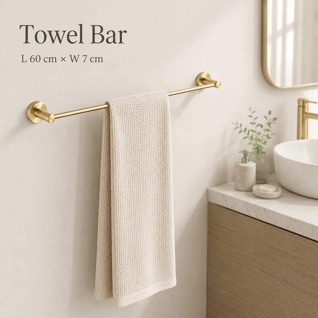 Stainless Steel Wall-Mounted Bathroom Hardware Set