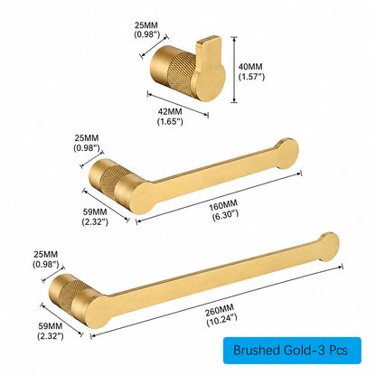 Brushed Gold Bathroom Hardware & Bathroom Accessories