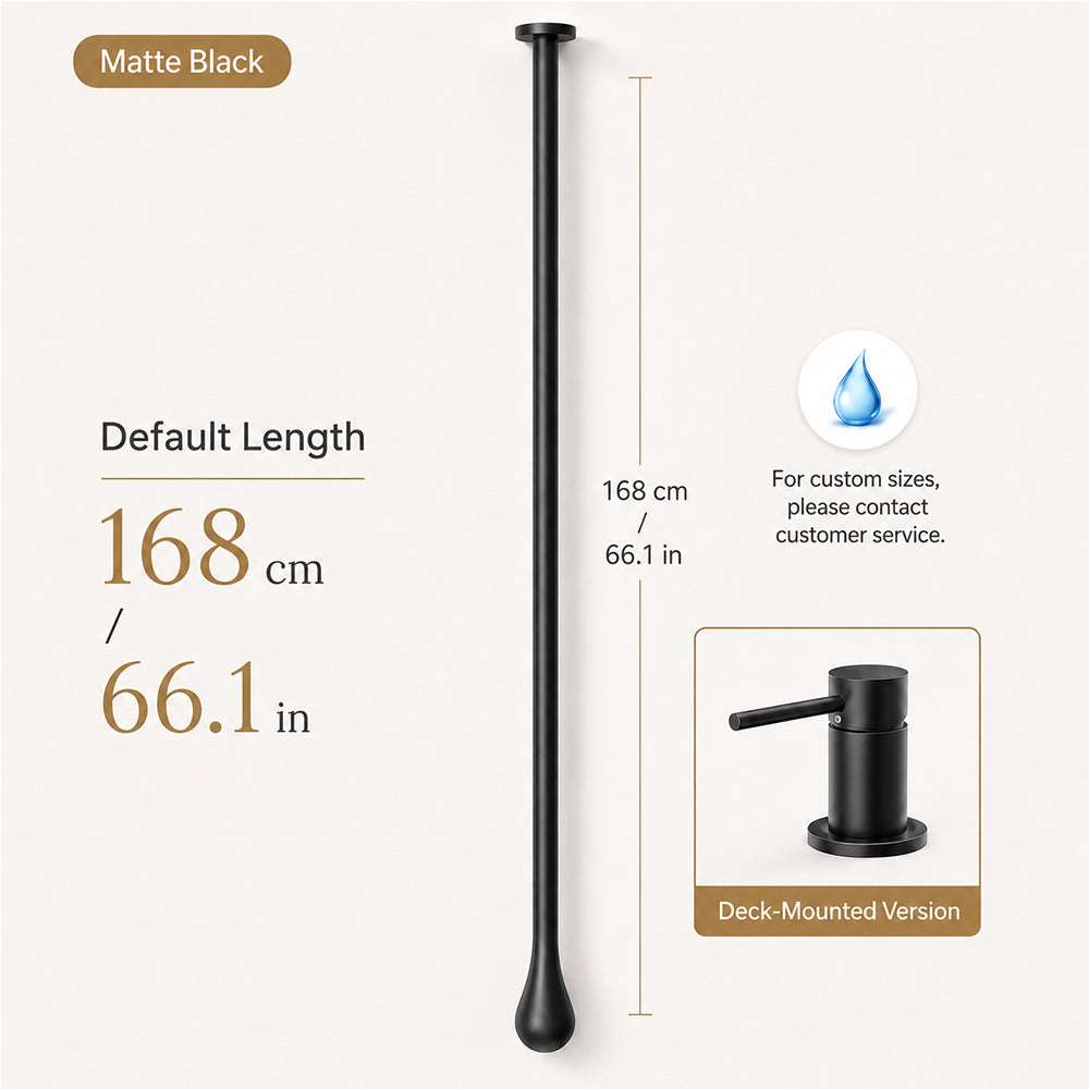 Customizable Ceiling-Mounted Bathroom Faucet with Hot & Cold Mixer
