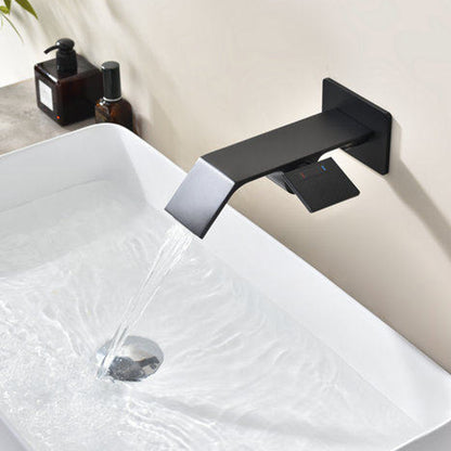 Brass Wall Mount Concealed Bathroom Sink Faucet  Basin  Faucet