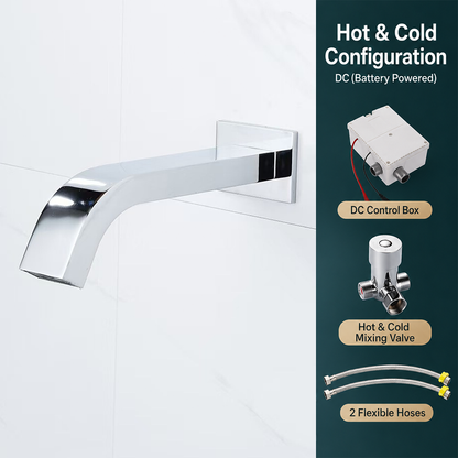 Wall Mount Automatic Bathroom Sink Faucet Sensor Basin Faucet