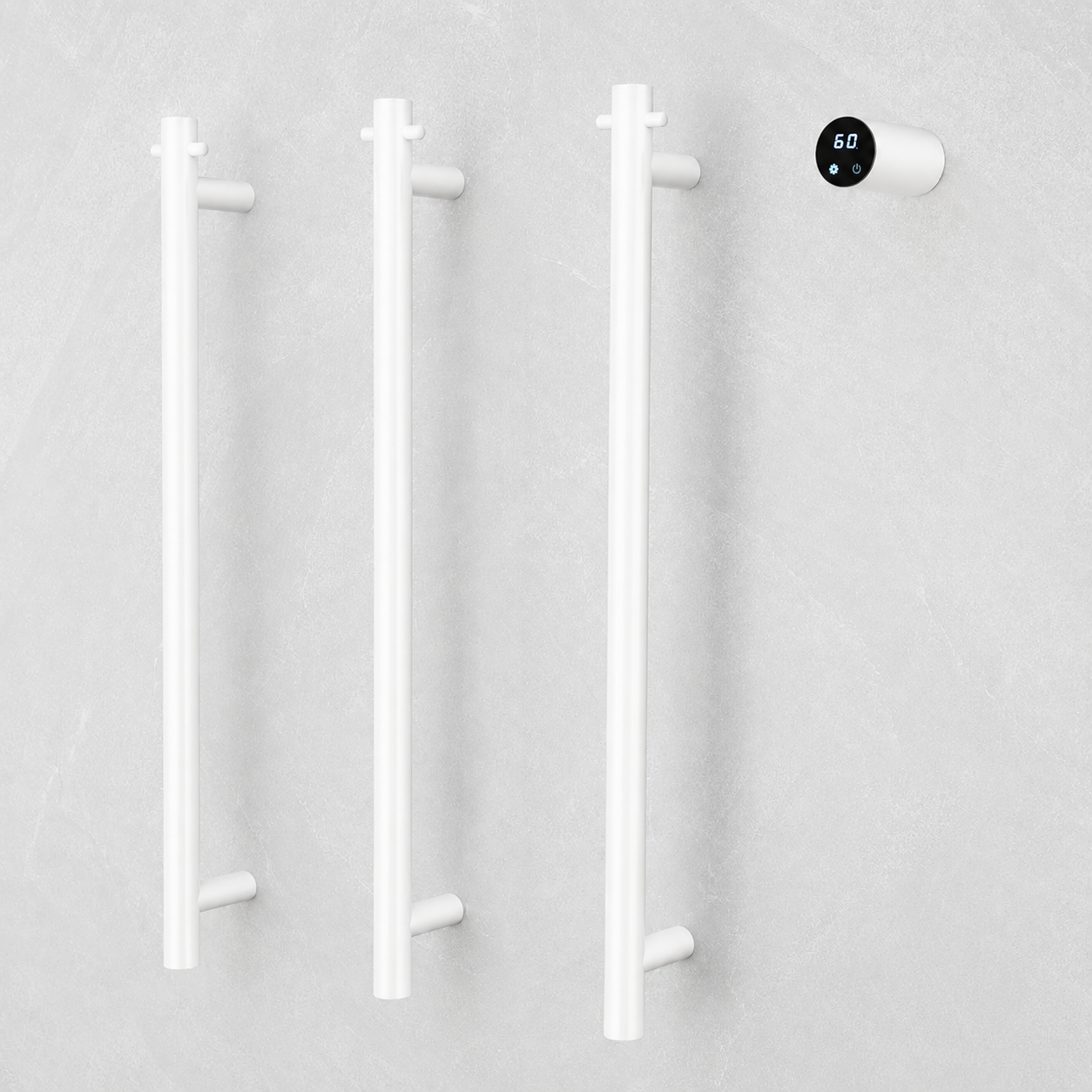Luxury Smart Heated Towel Rack – Modern Wall Mounted Electric Towel Warmer with Digital Temperature Control