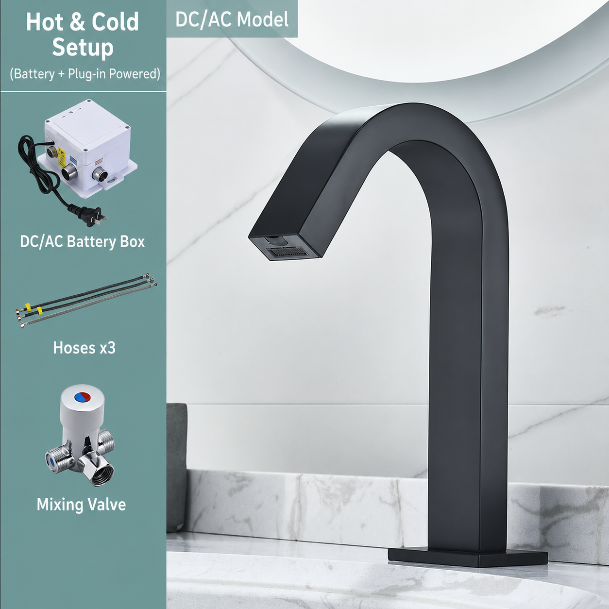 Automatic Sensor Basin Faucet Bathroom Sink Faucet