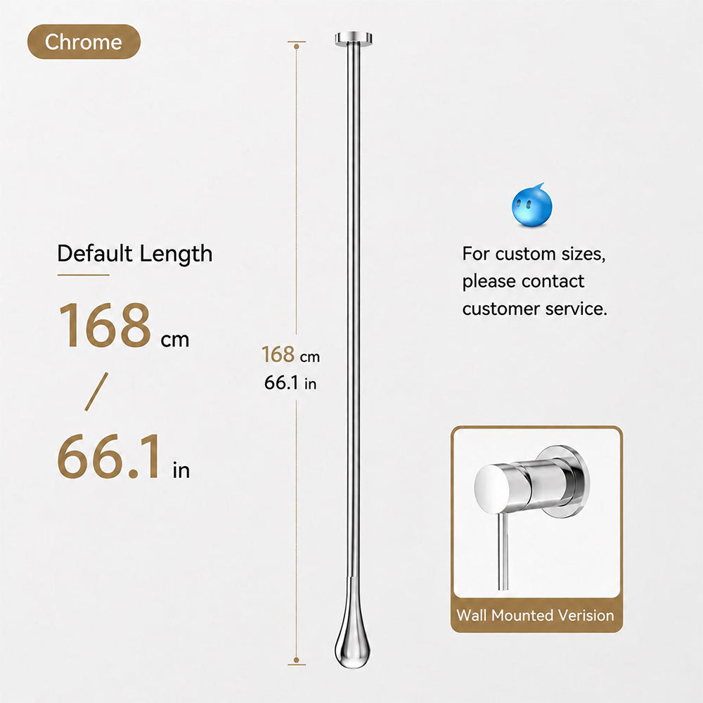 Customizable Ceiling-Mounted Bathroom Faucet with Hot & Cold Mixer