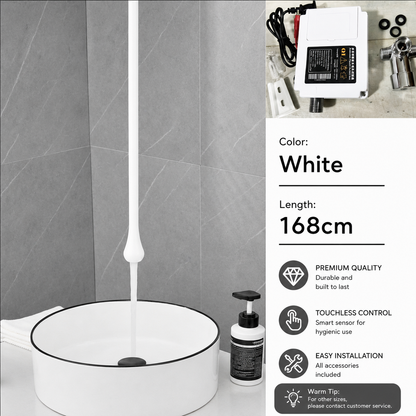 Luxury Smart Sensor Hanging Faucet – Custom Length Touchless Basin Faucet for Modern Bathroom Sink