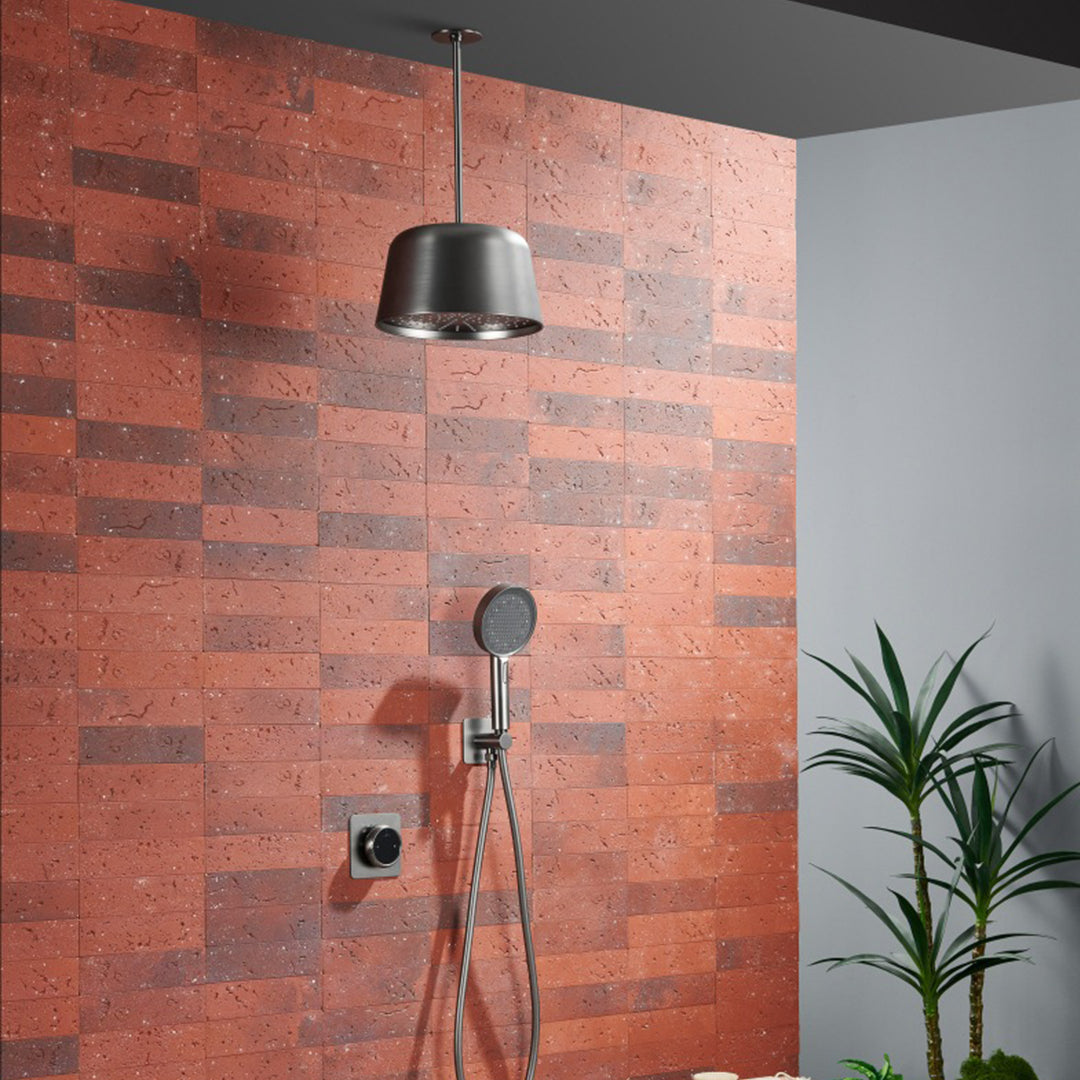 Concealed LED Ceiling Rain Shower System with Handheld Sprayer