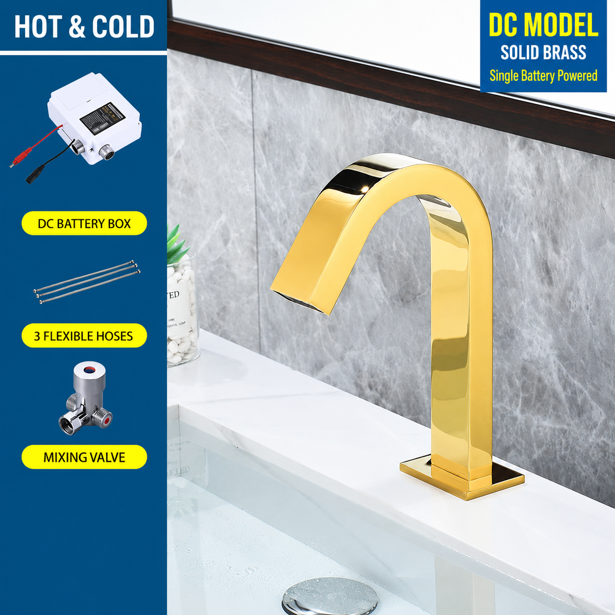 Automatic Sensor Basin Faucet Bathroom Sink Faucet