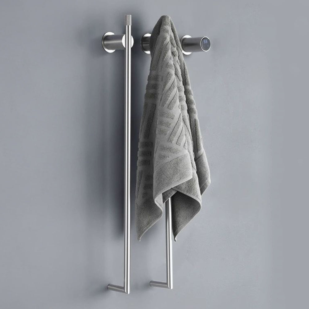 Minimalist Bathroom Towel Warmer Concealed Heated Towel Rack 2Bars