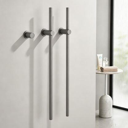 Electric Heated Towel Warmer Rack, Wall-Mounted Bathroom Towel Dryer with Digital Timer