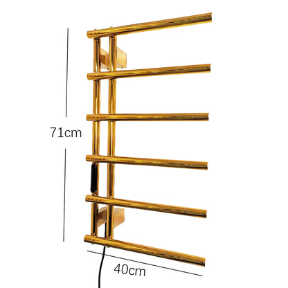 Luxury Electric Heated Towel Rail Stainless Steel Wall Mount Heated Towel Rack Towel Warmer