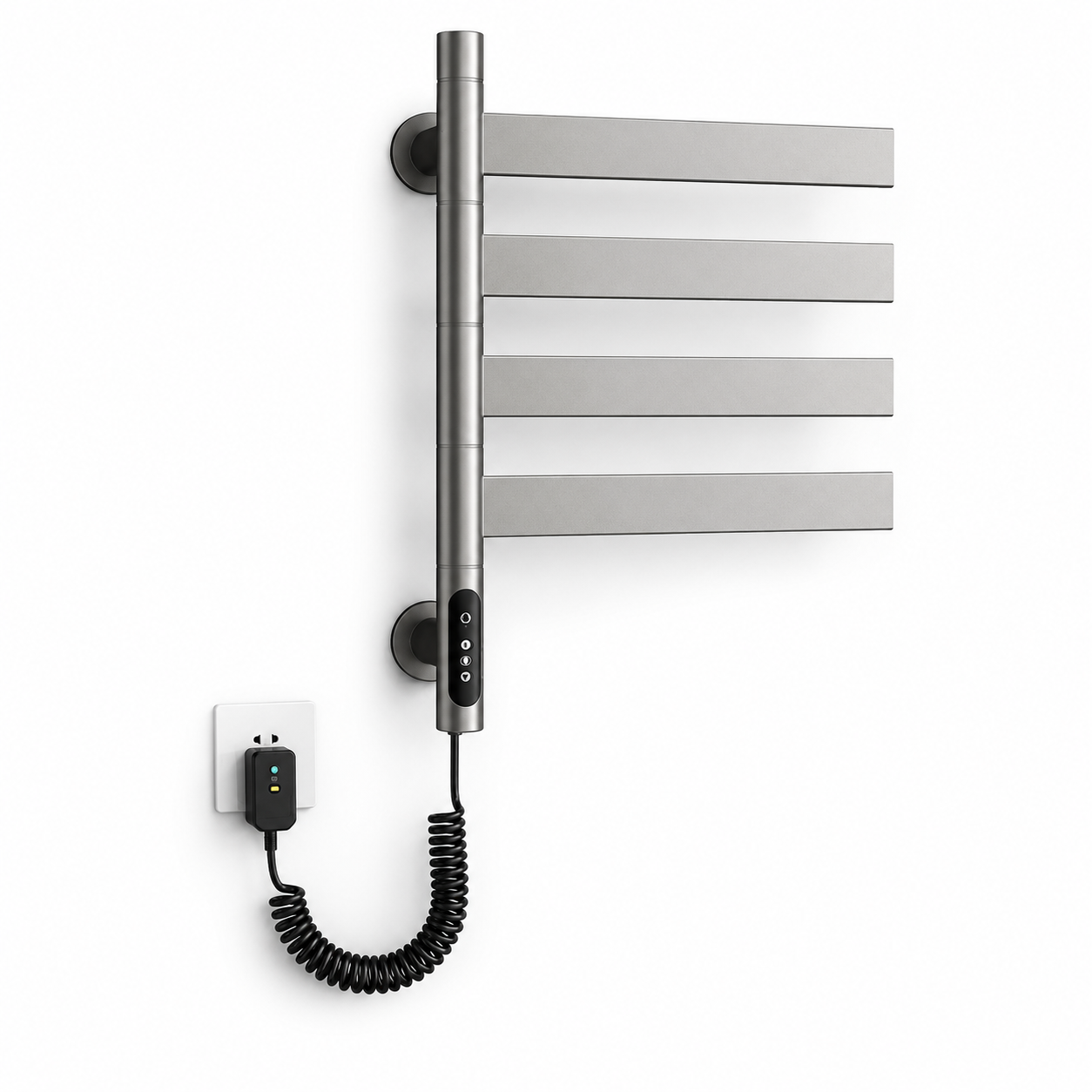 Swivel Electric Heated Towel Rack with Timer