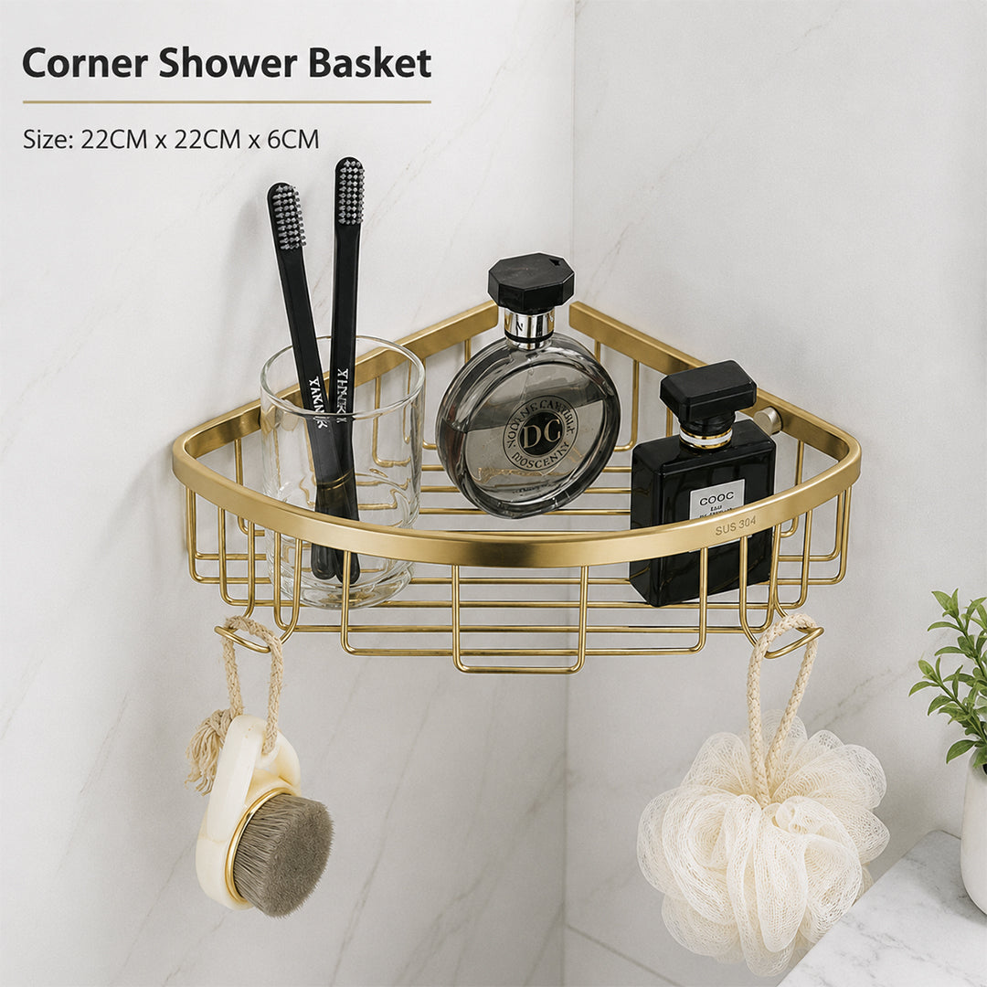 Stainless Steel Wall-Mounted Bathroom Hardware Set
