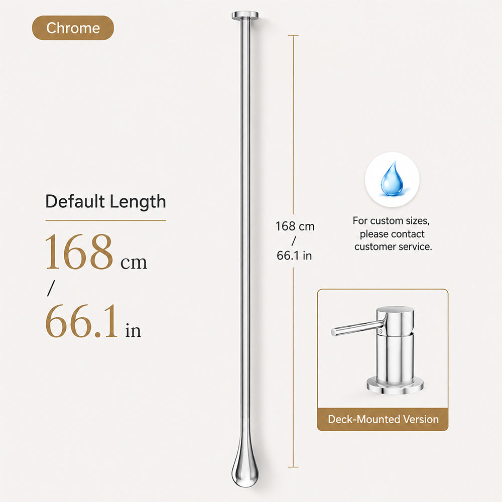 Customizable Ceiling-Mounted Bathroom Faucet with Hot & Cold Mixer