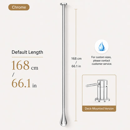 Customizable Ceiling-Mounted Bathroom Faucet with Hot & Cold Mixer
