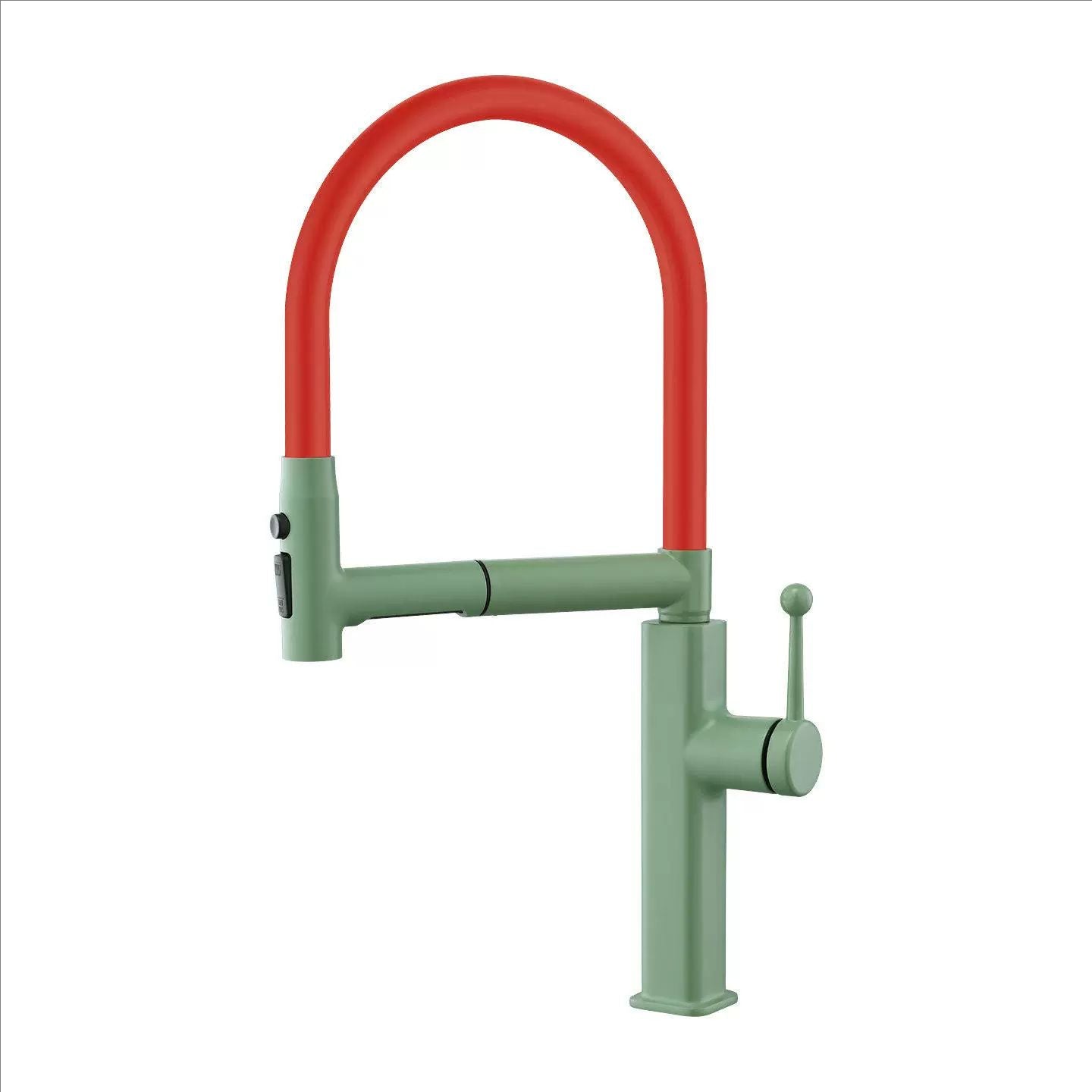 Pull-Down Kitchen Faucet with Flexible Spout and Single Handle
