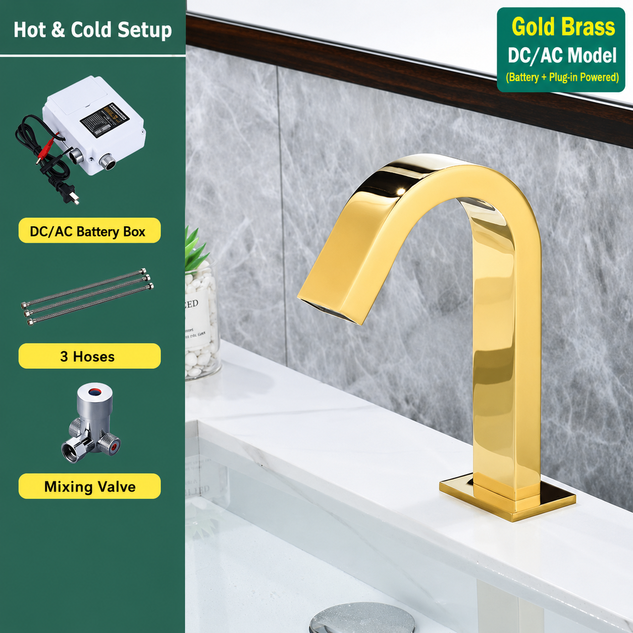 Automatic Sensor Basin Faucet Bathroom Sink Faucet
