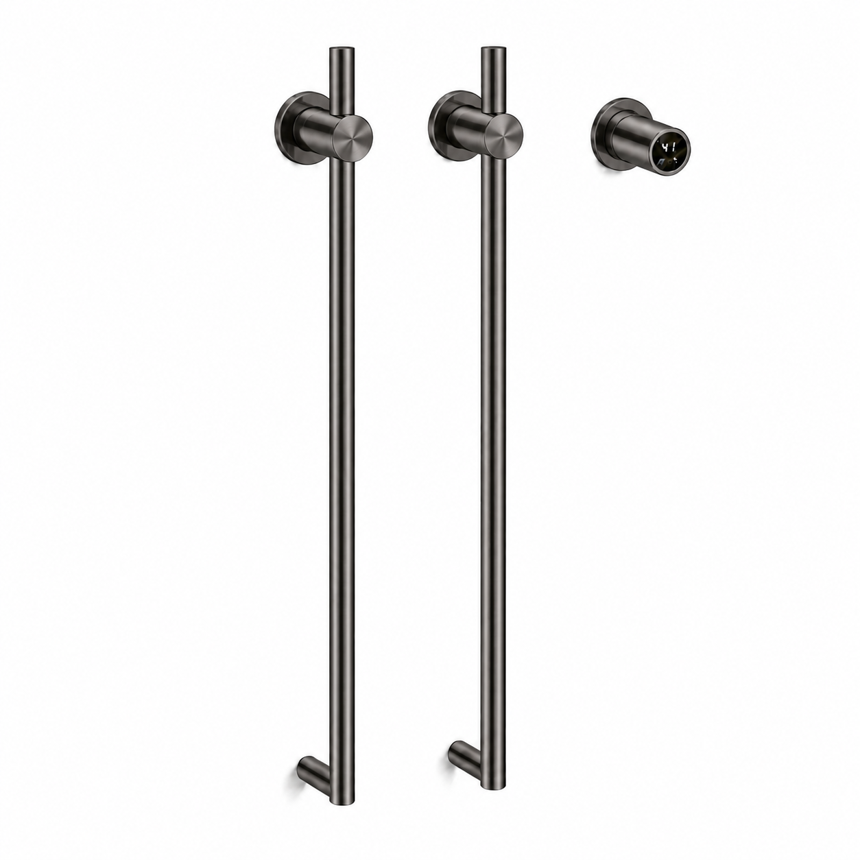 Electric Heated Towel Rack, Brushed Gold Wall Mounted Towel Warmer