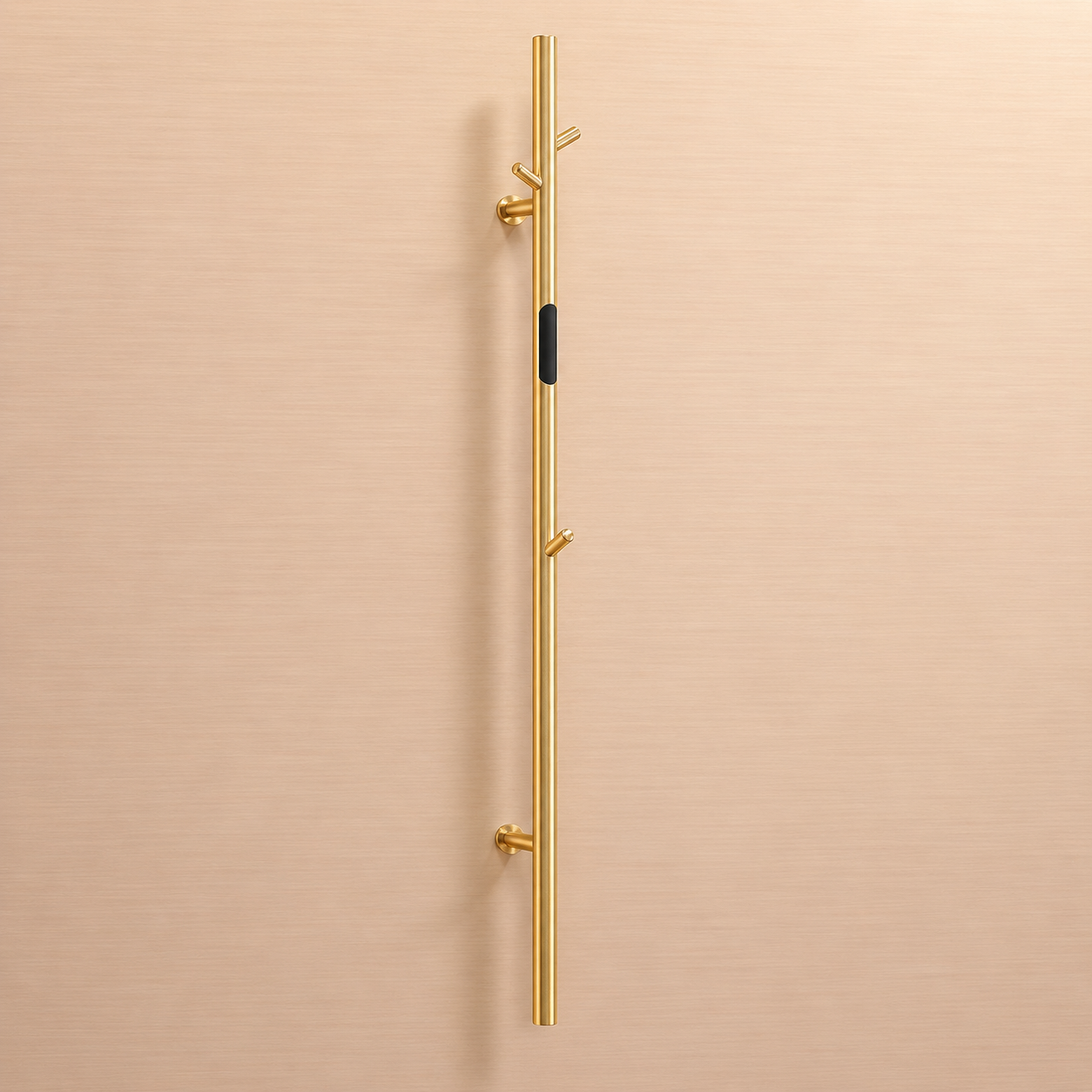 Smart Electric Heated Towel Rack with Hooks – Modern Wall Mounted Towel Warmer