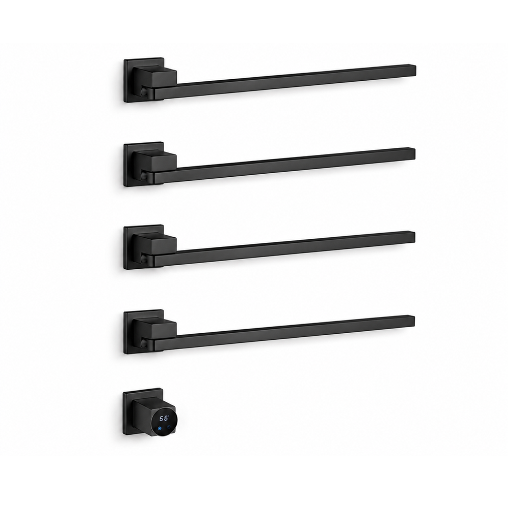 Swivel Electric Heated Towel Rack with Smart Timer