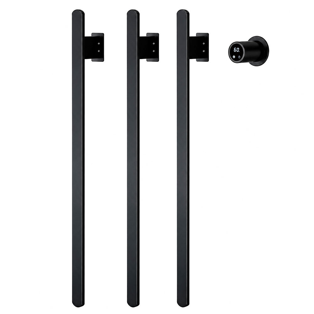 Luxury WiFi Heated Towel Rack – Hardwired Wall Mounted Electric Towel Warmer-3 Bars