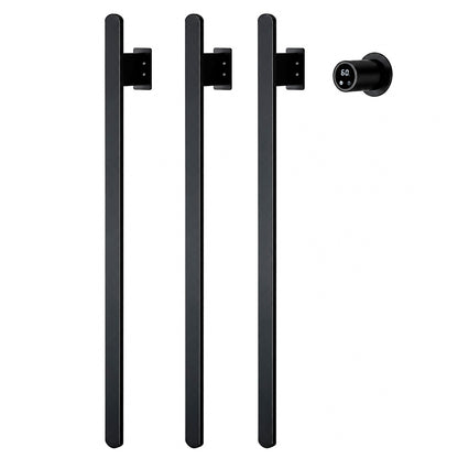 Luxury WiFi Heated Towel Rack – Hardwired Wall Mounted Electric Towel Warmer-3 Bars