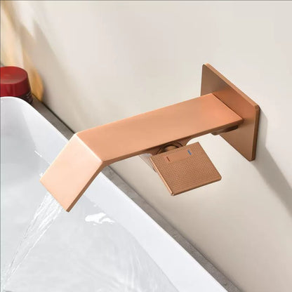 Brass Wall Mount Concealed Bathroom Sink Faucet  Basin  Faucet