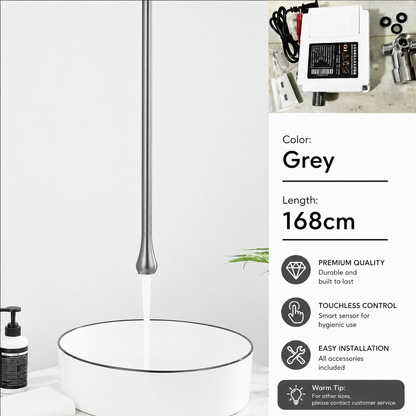 Luxury Smart Sensor Hanging Faucet – Custom Length Touchless Basin Faucet for Modern Bathroom Sink