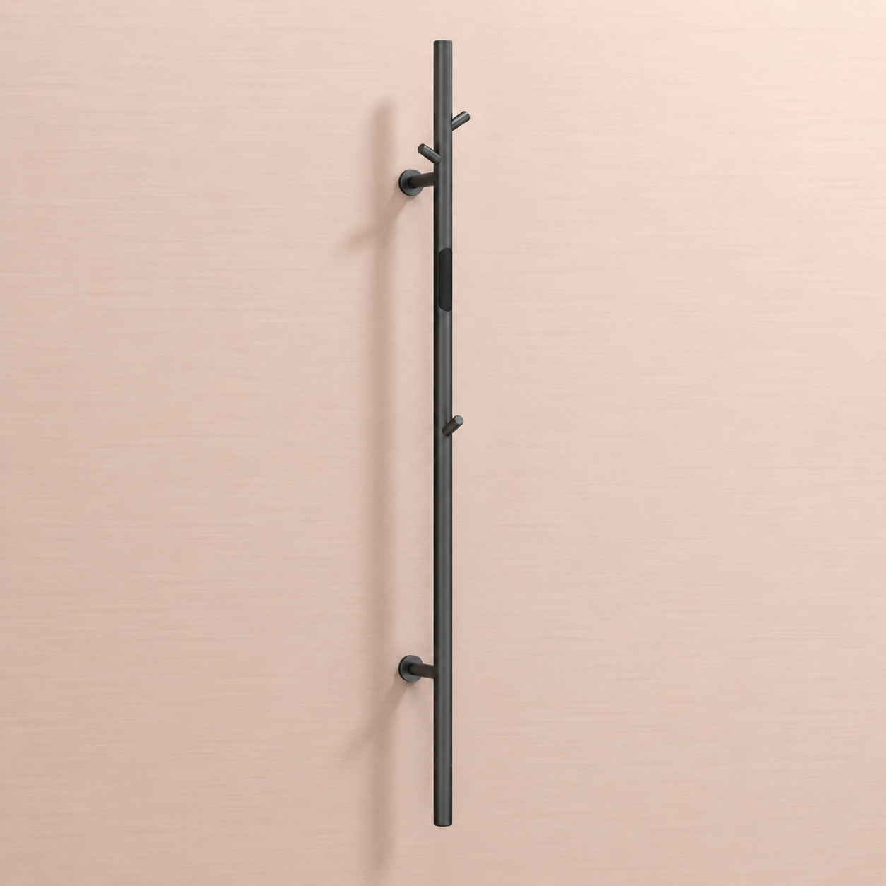 Smart Electric Heated Towel Rack with Hooks – Modern Wall Mounted Towel Warmer