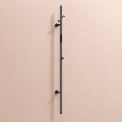 Smart Electric Heated Towel Rack with Hooks – Modern Wall Mounted Towel Warmer