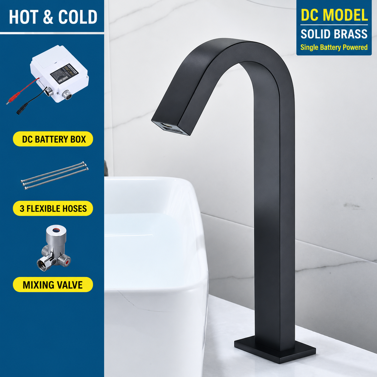 Automatic Sensor Basin Faucet Bathroom Sink Faucet
