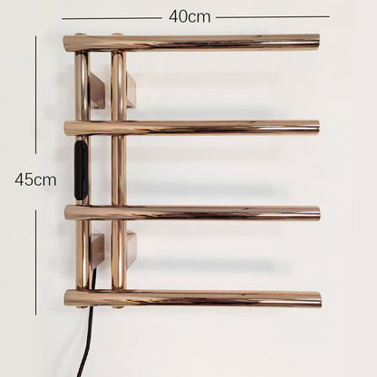 Luxury Electric Heated Towel Rail Stainless Steel Wall Mount Heated Towel Rack Towel Warmer