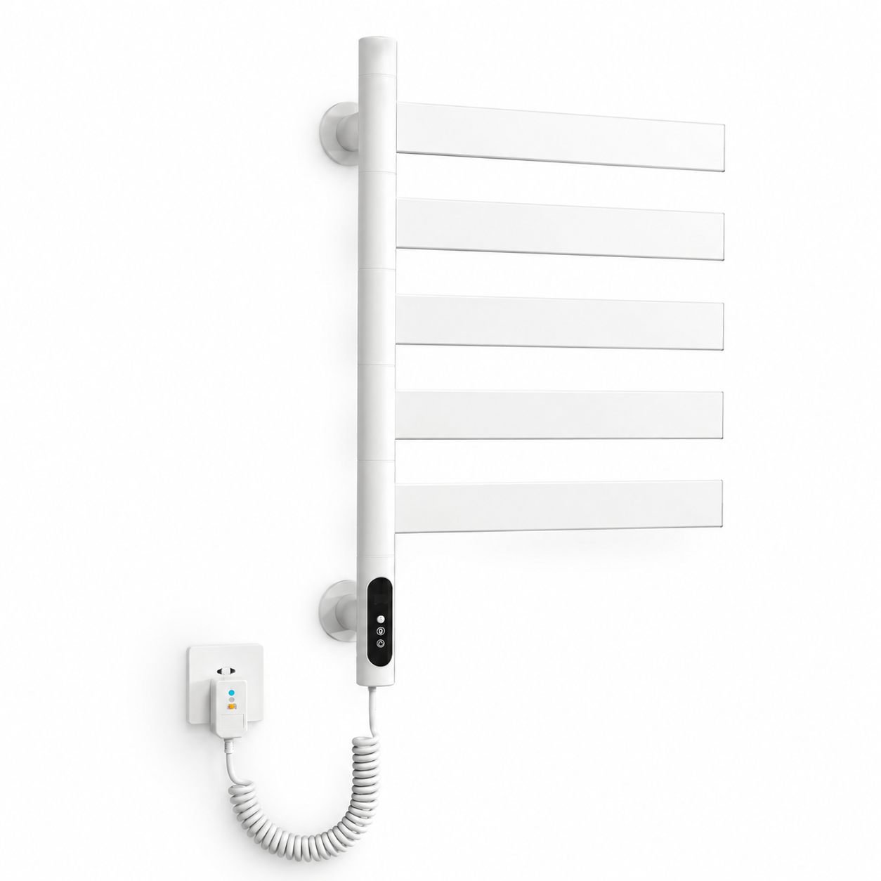 Swivel Electric Heated Towel Rack with Timer