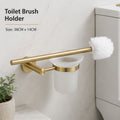 Brushed Gold-Toilet Brush Holder