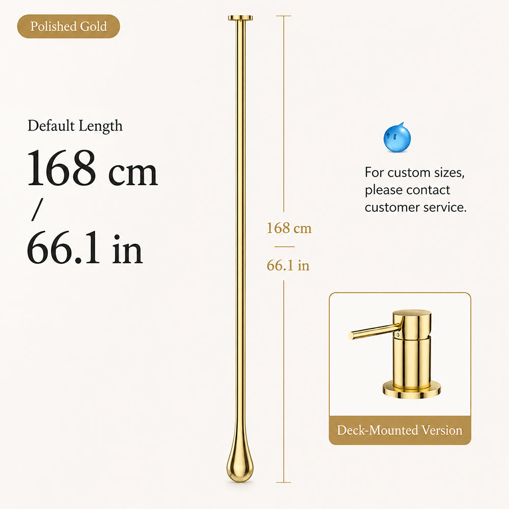 Customizable Ceiling-Mounted Bathroom Faucet with Hot & Cold Mixer