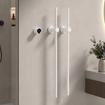 Electric Heated Towel Warmer Rack, Wall-Mounted Bathroom Towel Dryer with Digital Timer
