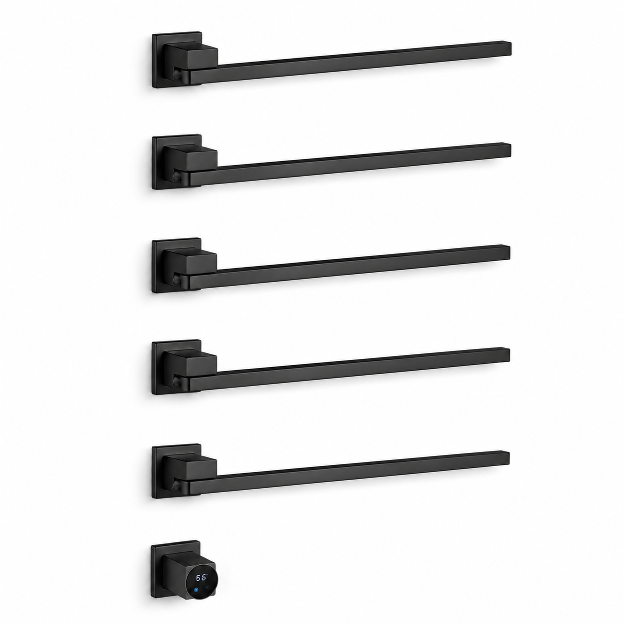 Swivel Electric Heated Towel Rack with Smart Timer