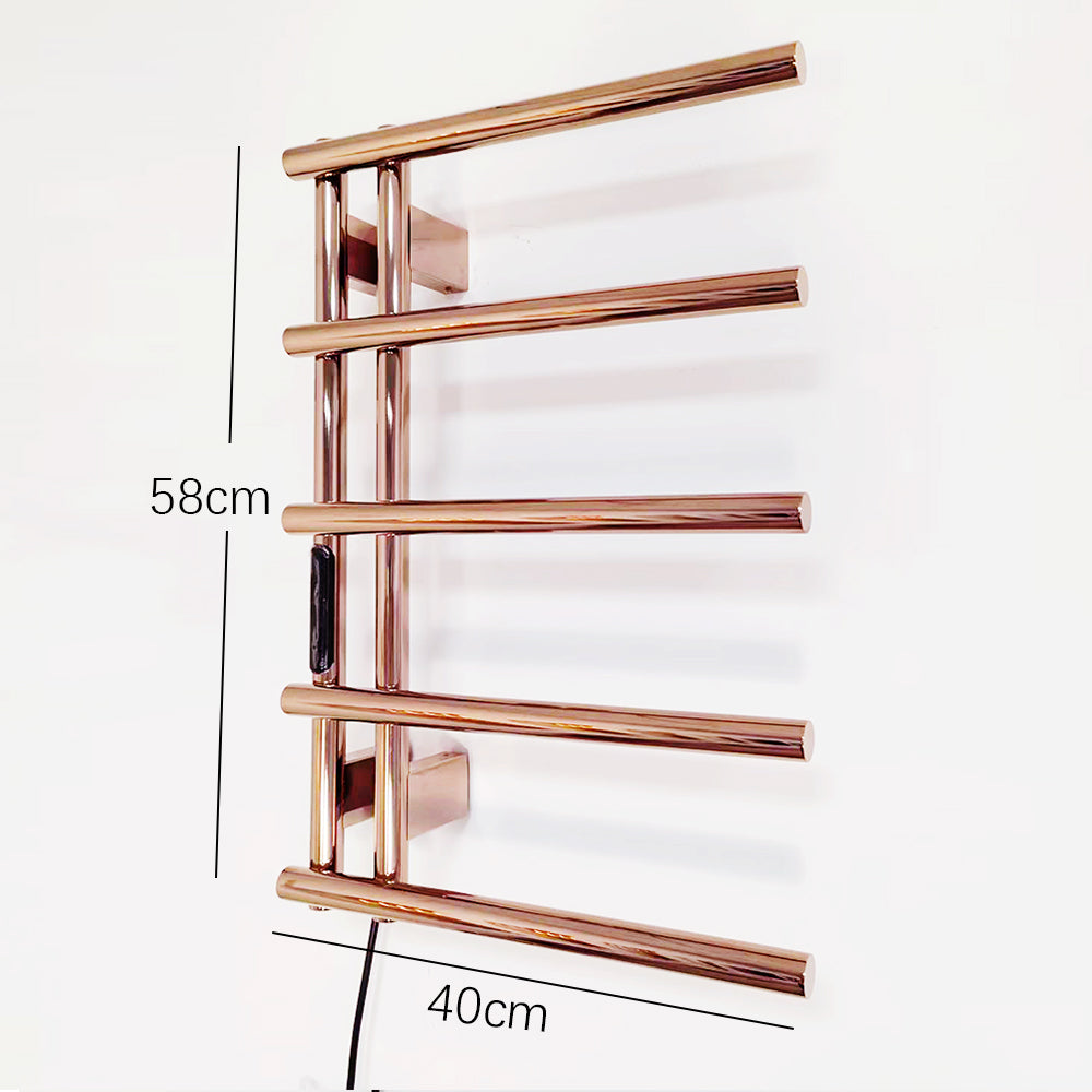 Luxury Electric Heated Towel Rail Stainless Steel Wall Mount Heated Towel Rack Towel Warmer