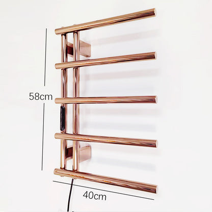 Luxury Electric Heated Towel Rail Stainless Steel Wall Mount Heated Towel Rack Towel Warmer