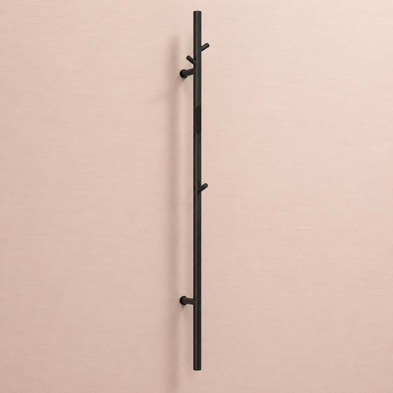 Smart Electric Heated Towel Rack with Hooks – Modern Wall Mounted Towel Warmer